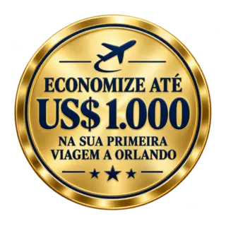 Economize até US$ 1.000 na sua primeira viagem a Orlando